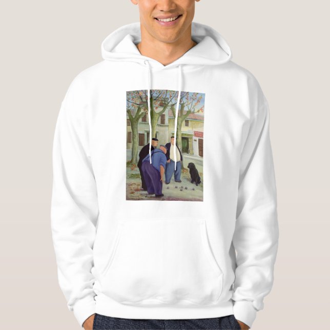 Boules-Spieler Hoodie (Vorderseite)