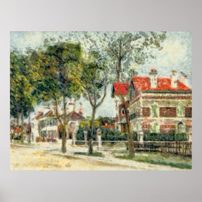 Boulevard Carnot in Noyon Poster (Vorne)