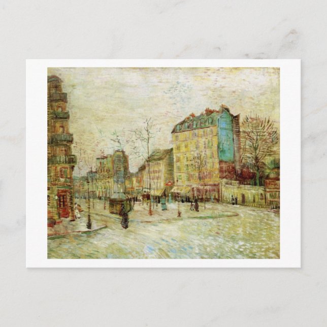 Boulevard de Clichy, Van Gogh Fine Art Postkarte (Vorderseite)