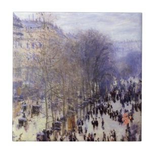 Boulevard des Capucines von Claude Monet Fliese