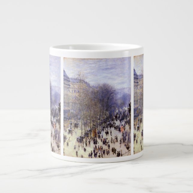 Boulevard des Capucines von Claude Monet Jumbo-Tasse (Vorderseite)
