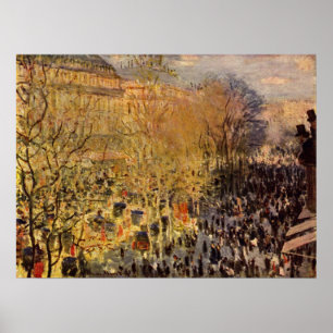 Boulevard des Capucines von Claude Monet Poster