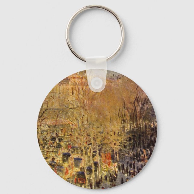 Boulevard des Capucines von Claude Monet Schlüsselanhänger (Vorderseite)