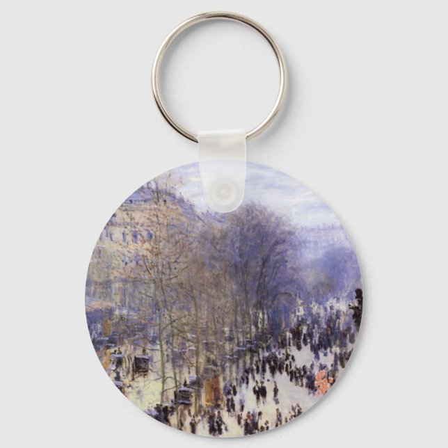 Boulevard des Capucines von Claude Monet Schlüsselanhänger (Vorderseite)