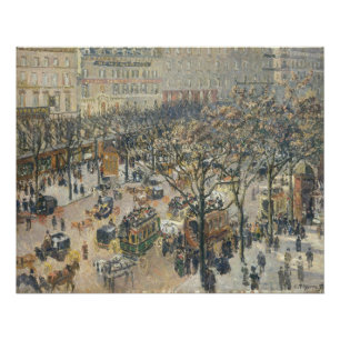 Boulevard-DES Italiens, Morgen, Sonnenlicht, 1897 Poster