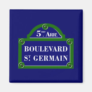 Boulevard Heilig-Germain, Paris-Straßenschild Magnet