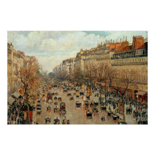 Boulevard Montmartre-Eremitage Camille Pissarro Poster