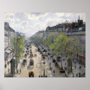 Boulevard Montmartre Spring Paris Camille Pissarro Poster