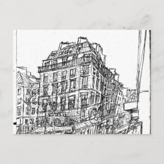 Boulevard Paris Architecture bohême rue existen en Postkarte