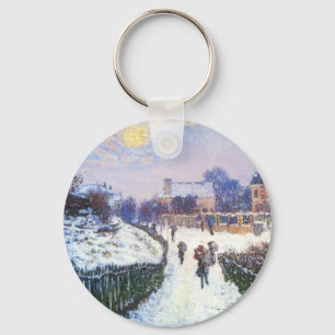 Boulevard Saint Denis Argenteuil von Claude Monet Schlüsselanhänger