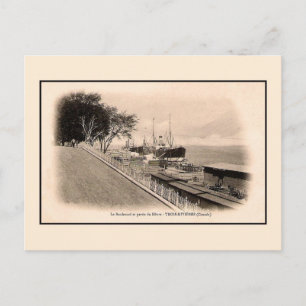 Boulevard und Hafen Trois Rivieres QC Kanada Postkarte