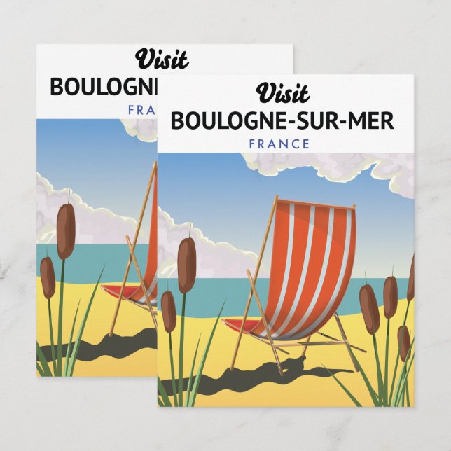 Boulogne-sur-Mer france travel poster (Vorne/Hinten)