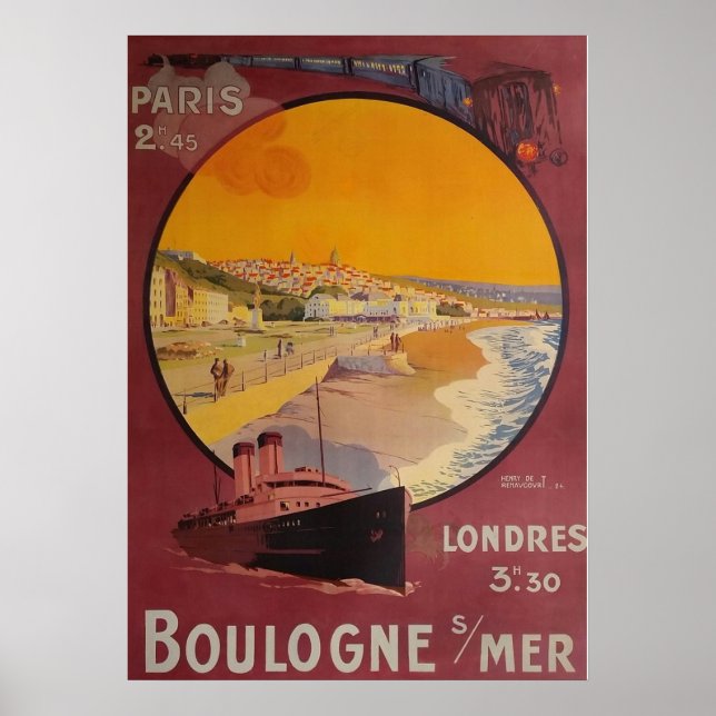 BOULOGNE SUR MER POSTER (Vorne)