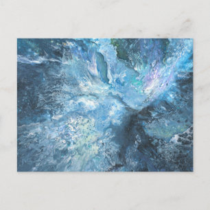 Boulon dans la carte postale bleue