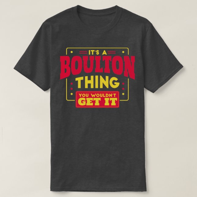 Boulton T-Shirt (Design vorne)