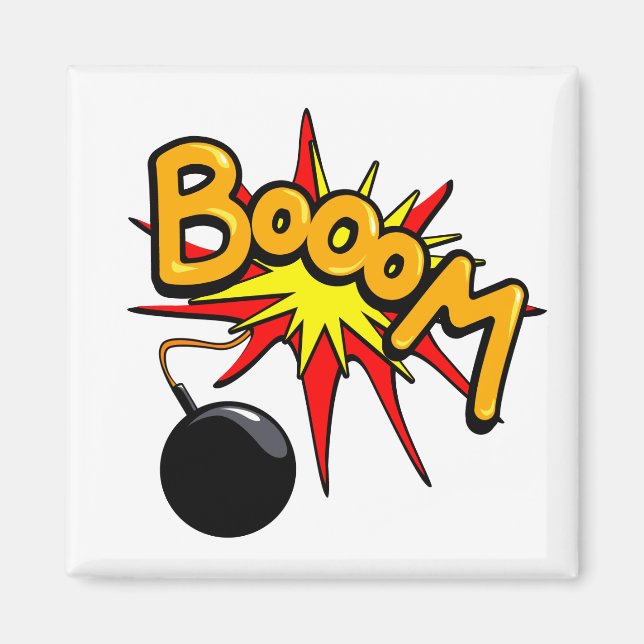 Boum ! aimant carré (Devant)