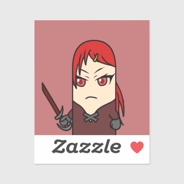 bouman1006 YAOYOROZU HEROs　村娘の火短剣使いジュイル Aufkleber (Blatt)