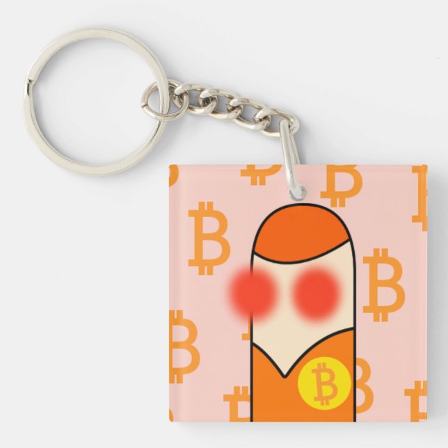 bouman166 Bitcoiner icon Schlüsselanhänger (Vorderseite)