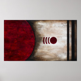 Bounce - Abstrakte Rote Kunst Poster