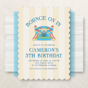 Bounce Castle House Invitation Anniversaire