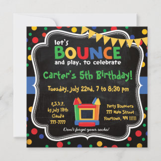 Bounce House and Inflatables Invitation d'annivers