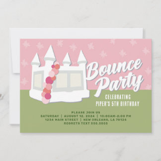 Bounce House Birthday Party Einladung
