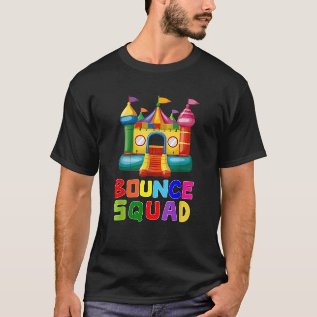 Bounce House Birthday Party Funny Bouncing Castle  T-Shirt (Vorderseite)