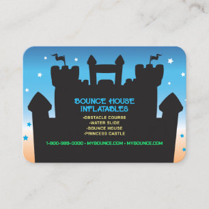 BOUNCE HOUSE INFLATABLES PARTY Ihre Visitenkarten Visitenkarte