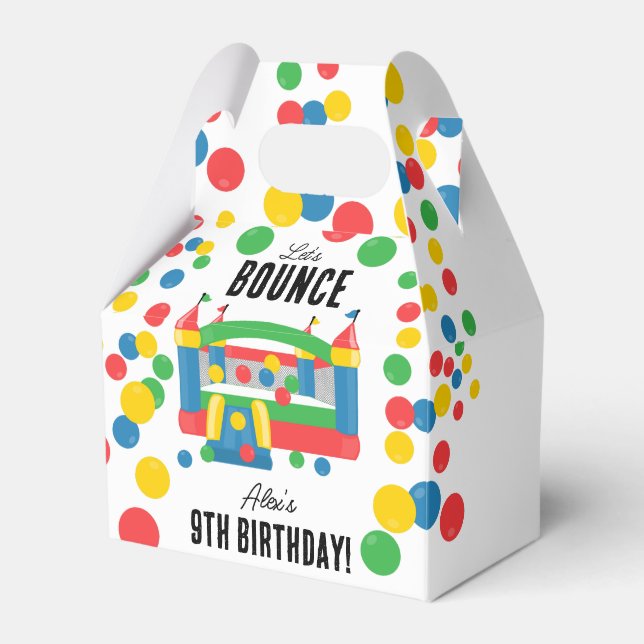 Bounce House Jumping Casting Kindergeburtstag Part Geschenkschachtel (Vorderseite)