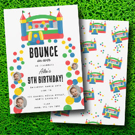 Bounce House Jumping Castle Geburtstag Custom Foto Einladung