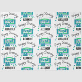 Bounce House Jumping Castle Geburtstag Name Kinder Seidenpapier