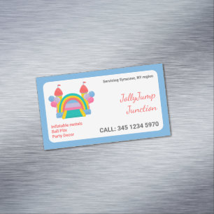 Bounce House Magnetische Visitenkarte