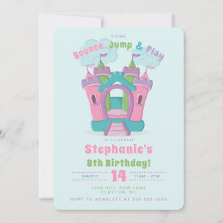 Bounce House Party Einladung
