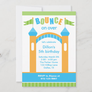 Bounce House Party Einladungen