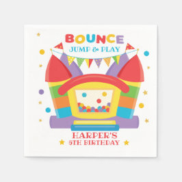 Bounce House Rainbow Serviette