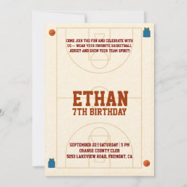 🏀 Bounce into the best birthday ever! 🎉 Einladung