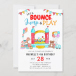 Bounce Jump Play Kids Trampolin Park Geburtstag Einladung<br><div class="desc">Einladung zum Geburtstag</div>