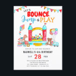 Bounce Jump Play Kids Trampolin Park Geburtstag Postkarte<br><div class="desc">Bounce Jump Play Kids Trampolin Park Bounce Burg Haus Geburtstag Postkarte</div>