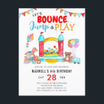 Bounce Jump Play Kids Trampolin Park Geburtstag Postkarte<br><div class="desc">Bounce Jump Play Kids Trampolin Park Bounce Burg Haus Geburtstag Postkarte</div>