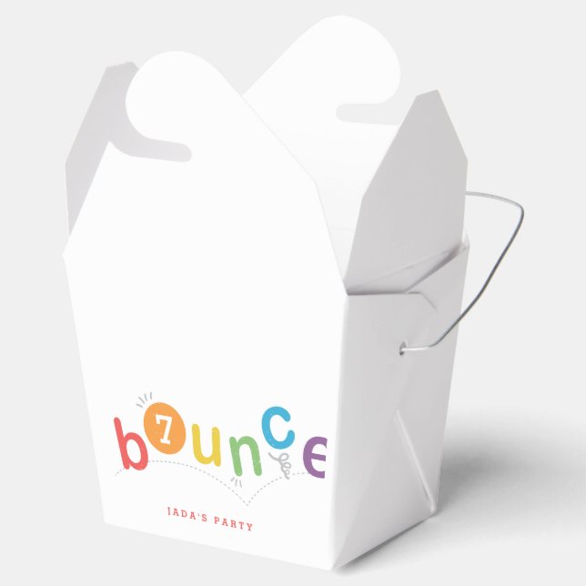 Bounce Kindergeburtstag Party Geschenkschachtel (Geöffnet)