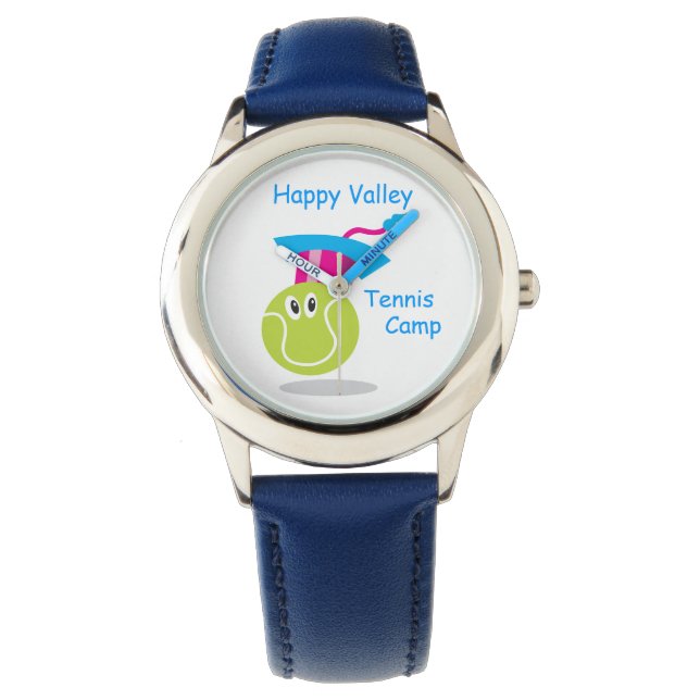 Bouncee™ Lächeln Tennisball_personalisiert Armbanduhr (Vorderseite)
