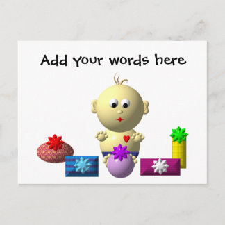 BOUNCING BABY JUGEND MIT 5 PRÄSENTEN POSTKARTE