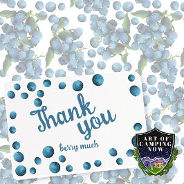 Bouncing Blueberry Vielen Dank für Ihre Anmerkunge Dankeskarte