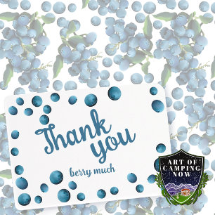 Bouncing Blueberry Vielen Dank für Ihre Anmerkunge Dankeskarte