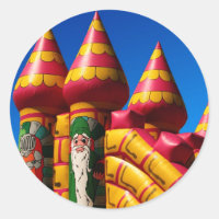 Bouncy Castle Round Sticker
