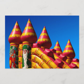Bouncy Schloss-Party laden ein Einladung