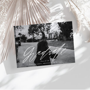 Bouncy Script Abschluss Announccard Ankündigung