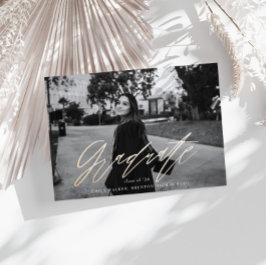 Bouncy Script Abschluss Announccard Ankündigung