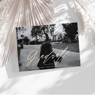 Bouncy Script Abschluss Announccard Ankündigung