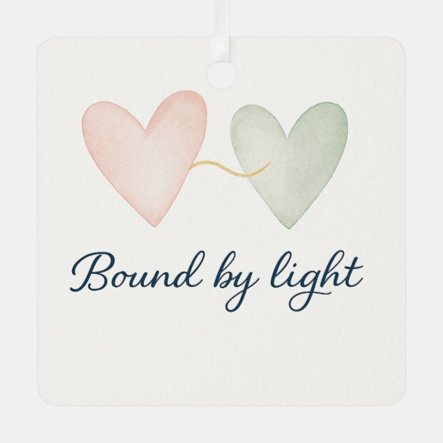 Bound by Light Ornament Aus Metall (Vorderseite)